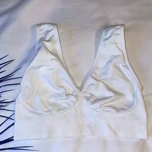 White sleep bra
